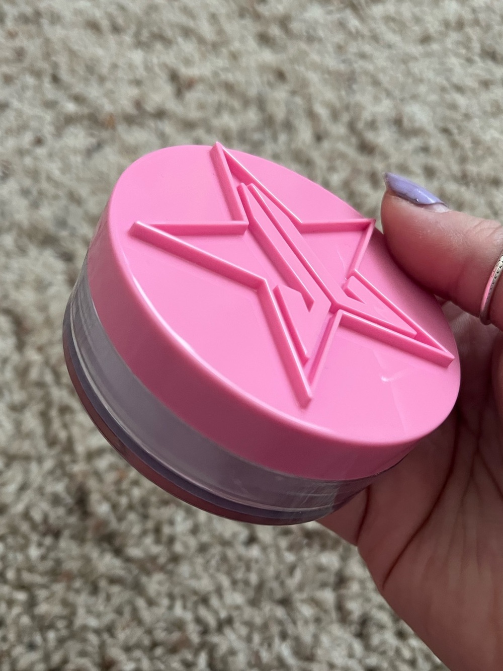 Jeffree Star cosmetics lavender setting powder
